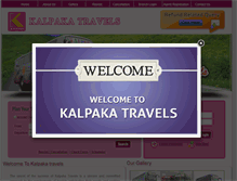 Tablet Screenshot of kalpakatravels.com